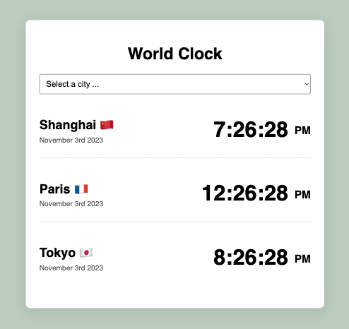 World Clock App Thumbnail